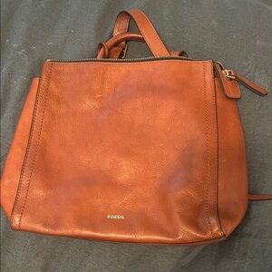 Fossil Women's Brown Leather Shoulder Bag